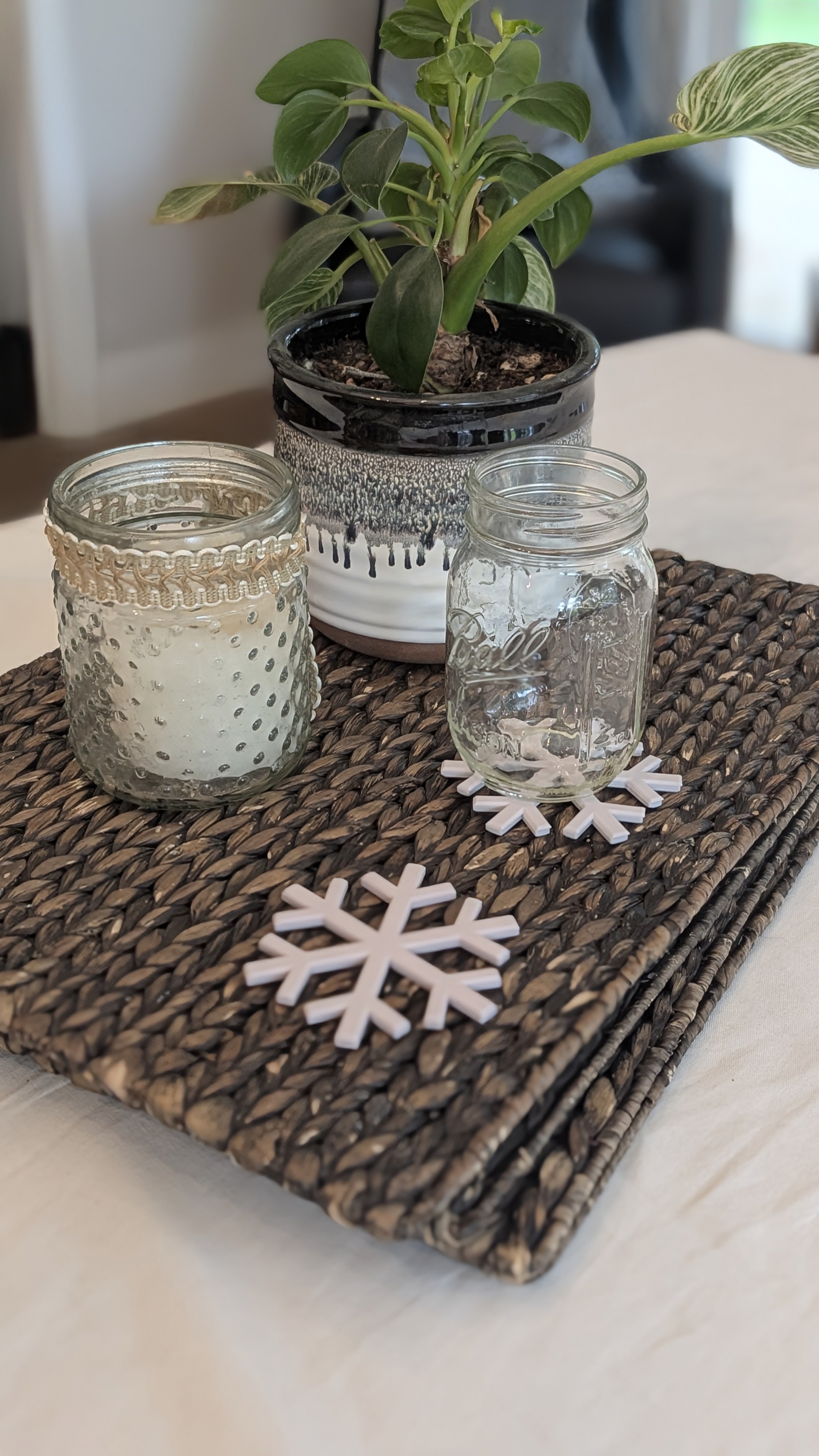 Miniatura 3 do modelo 3D snowflake coaster