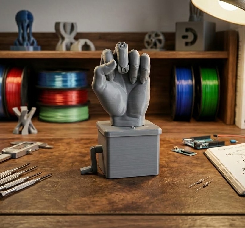 Rude hand 3D model