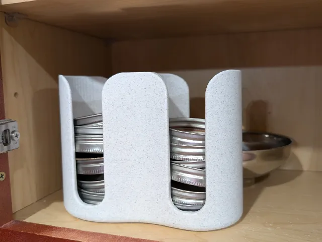 Mason Jar Lid Organizer (Adjusted Fit & Geometry)