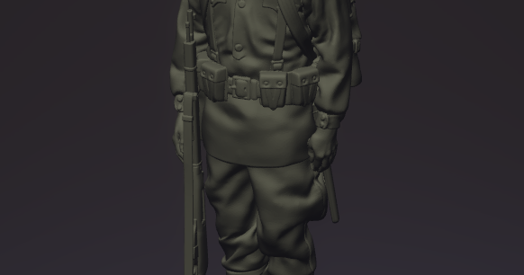 The Soviet Infantryman 1941 by Aleks504 | Download free STL model | Printables.com - 3D model önizlemesi