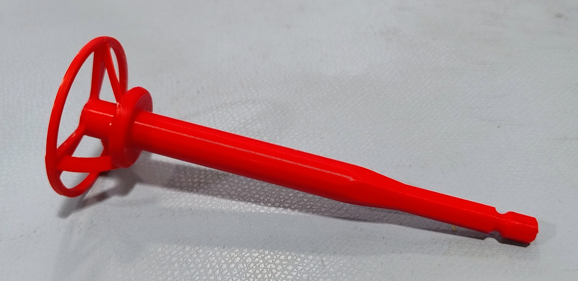Small Drill Mixer low bubbles, Stirrer, flacher Rührstab für wenig Bläschen mit 6-Kantantrieb