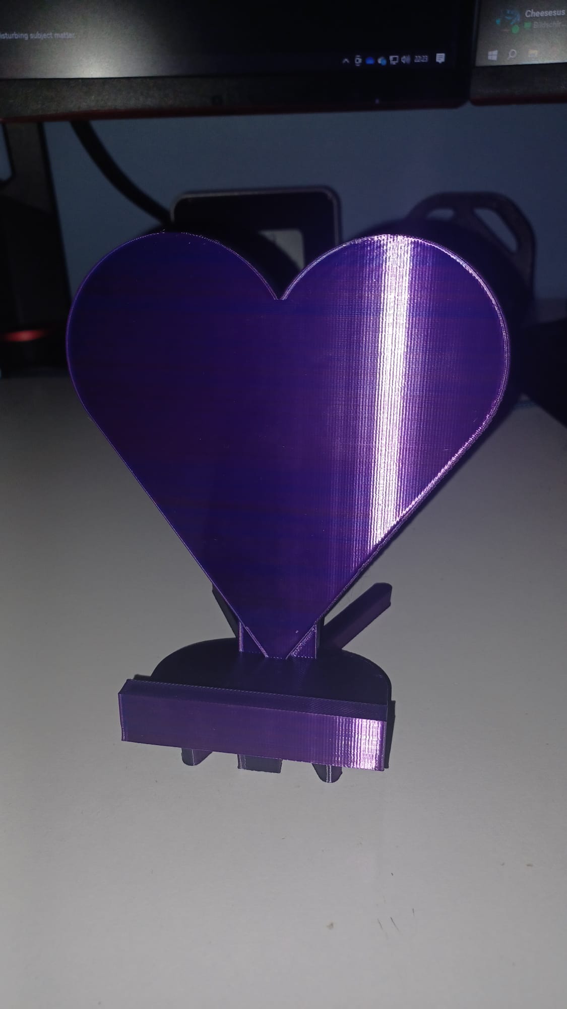 Phone holder heart shape