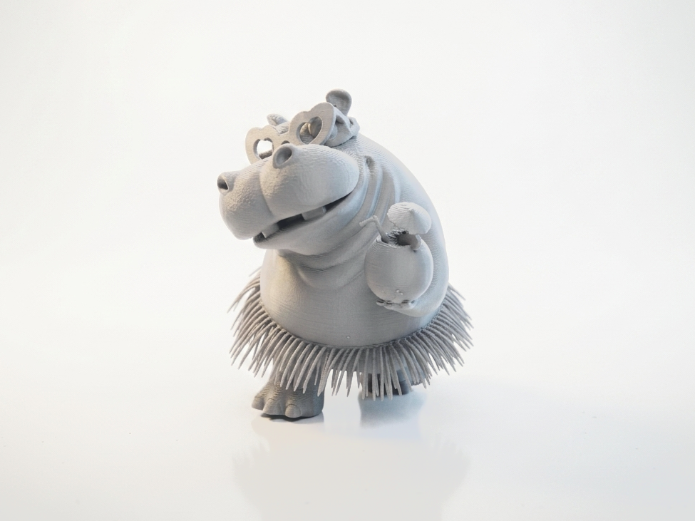 Hawaai Hippo Figurine Animal 3D Printable