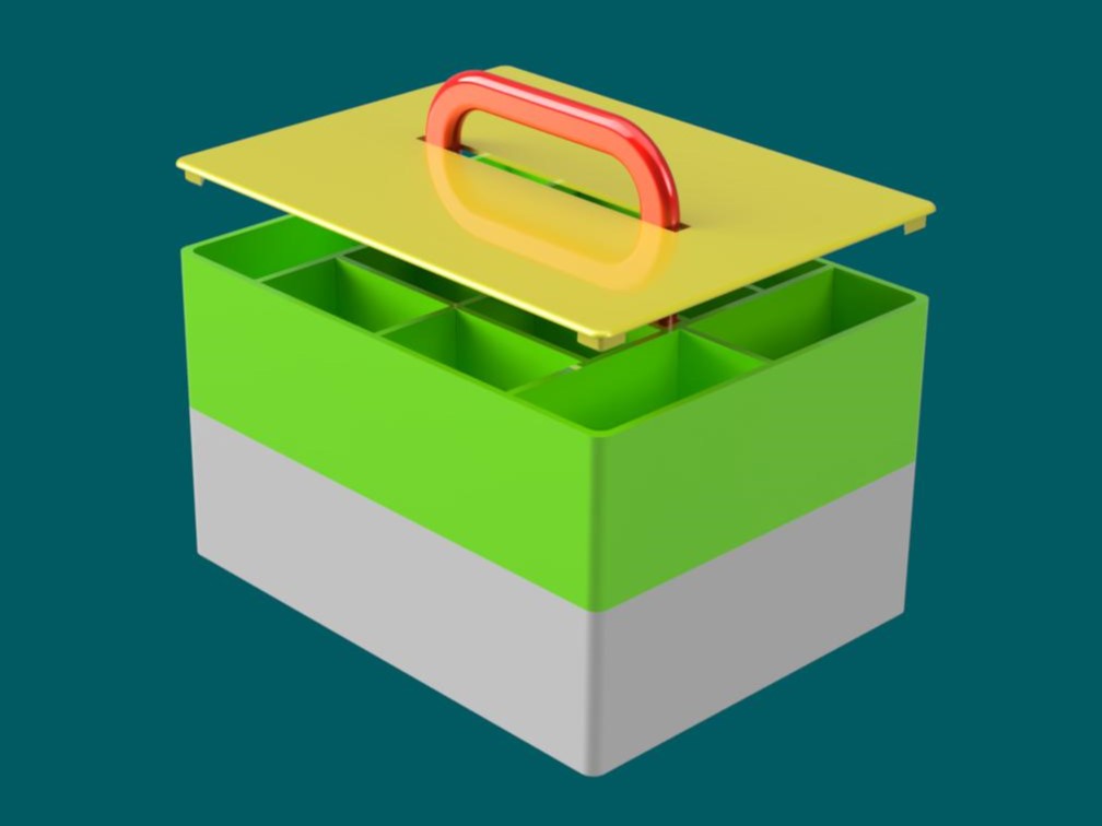 Miniatura 2 do modelo 3D Tool Tray Modular