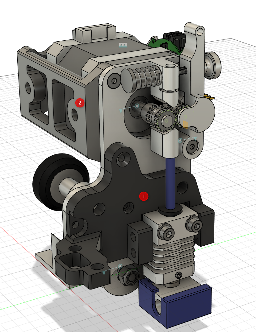 Ender 3v2 Microswiss DirectDrive Stealthburner and EBB36 mount