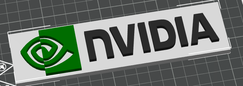 Nvidia logo for office or workshop