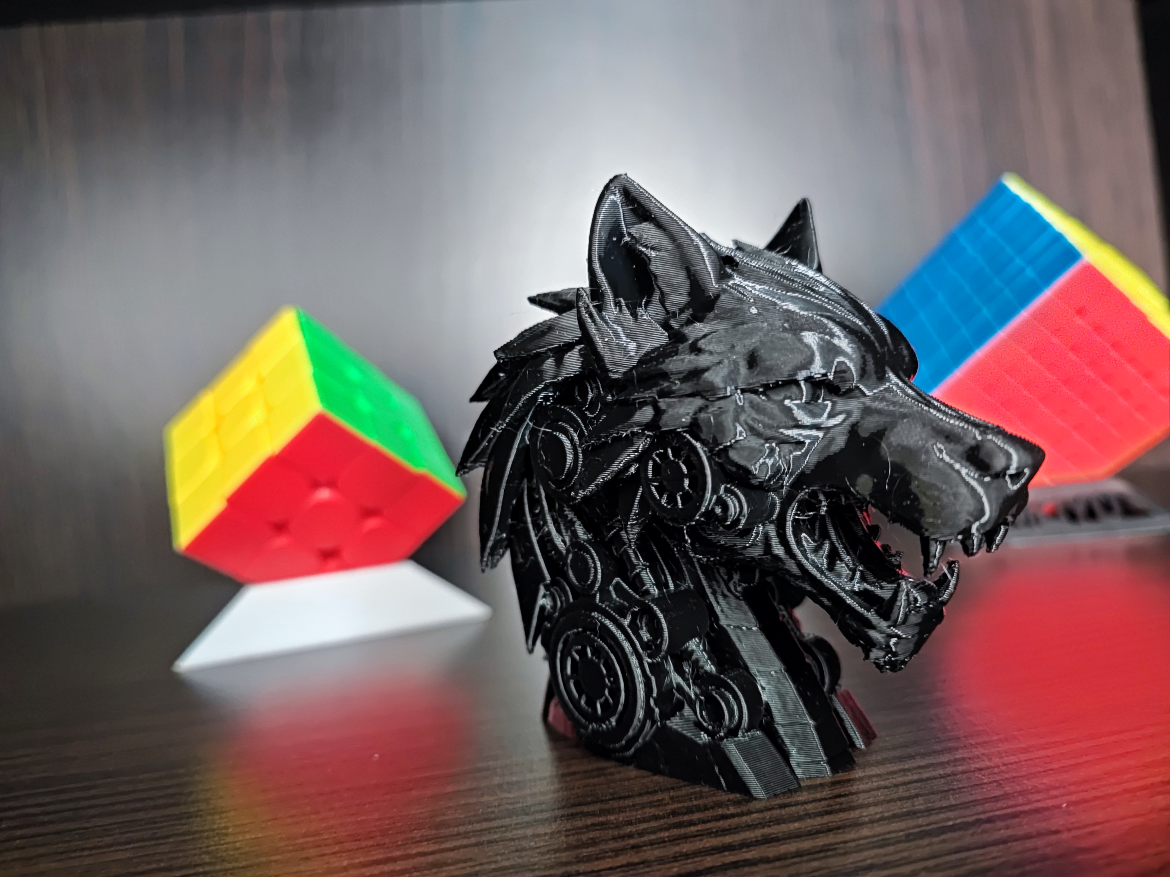 Miniatura 3 do modelo 3D Mecha wolf head