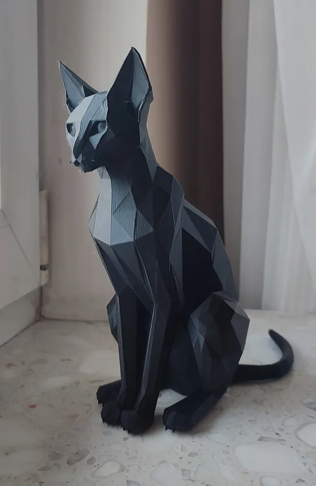 Low Poly Egyptian Mau Cat 1 by Studio Mechanik | Download free STL