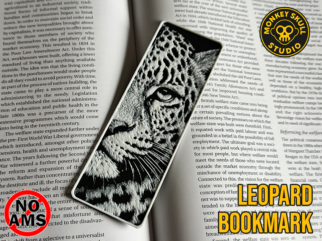 Leopard Hueforge Bookmark