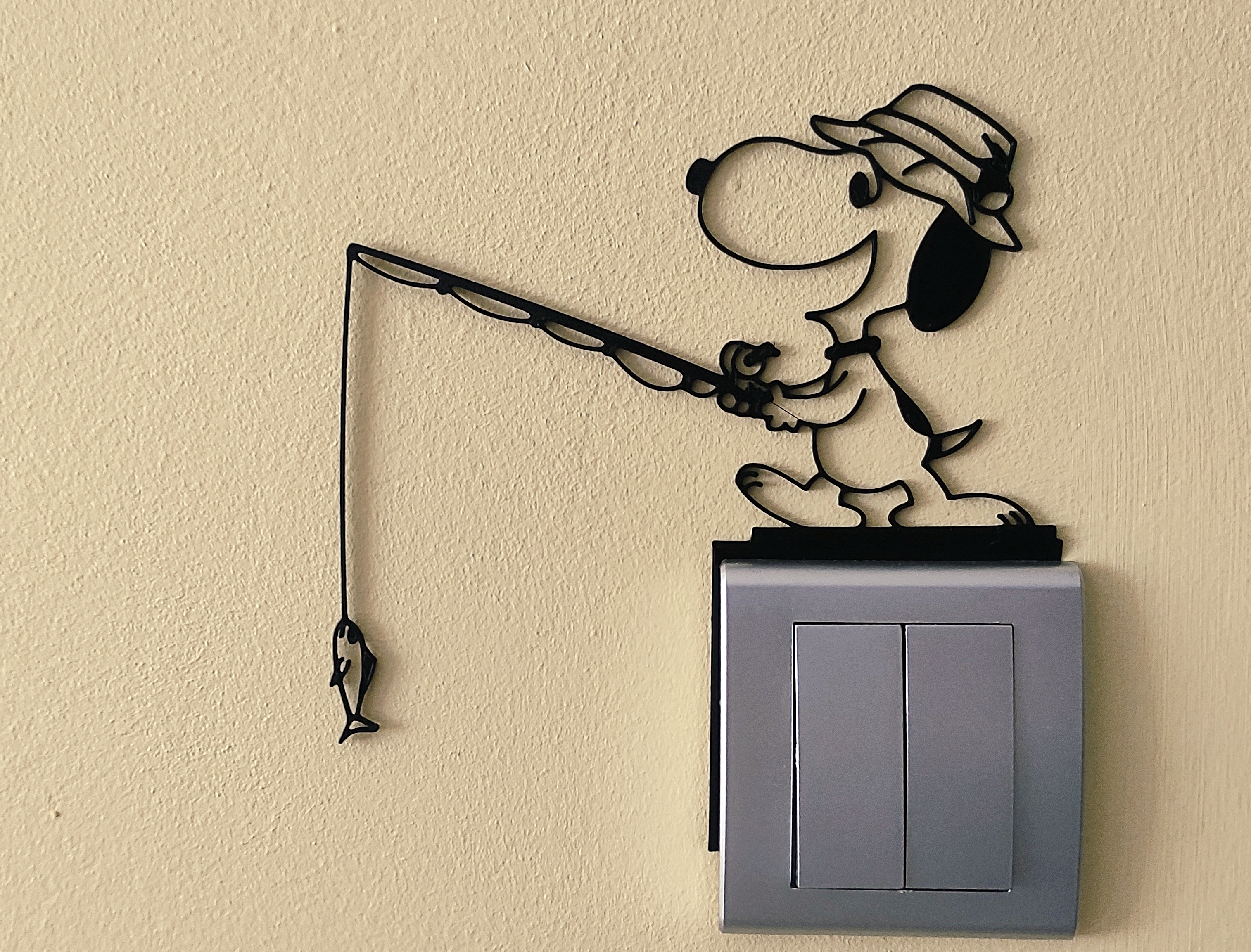 Snoopy Light Switch / Outlet Decoration – 3D Printable Model 16
