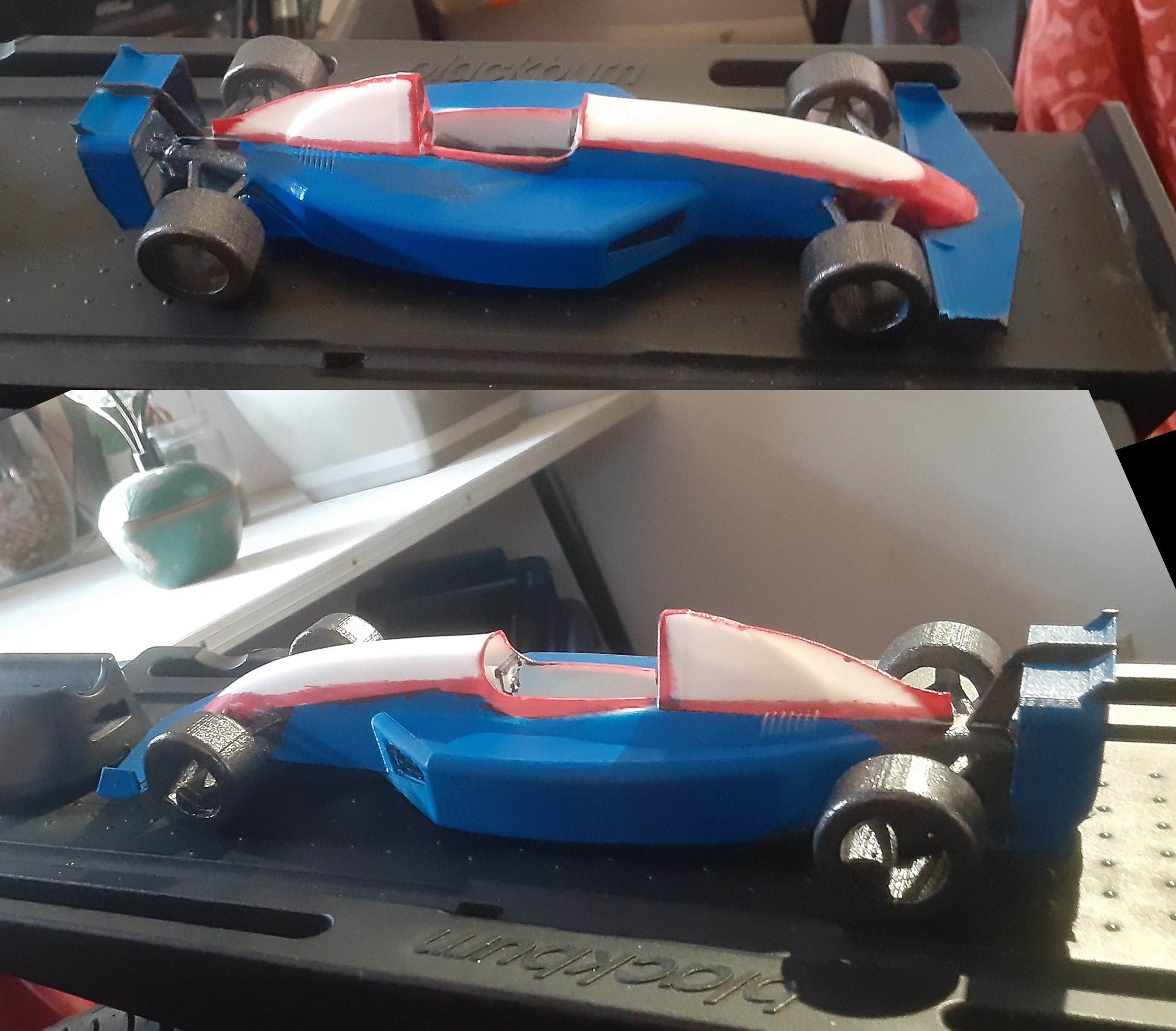 Formula 1 race car sculpture