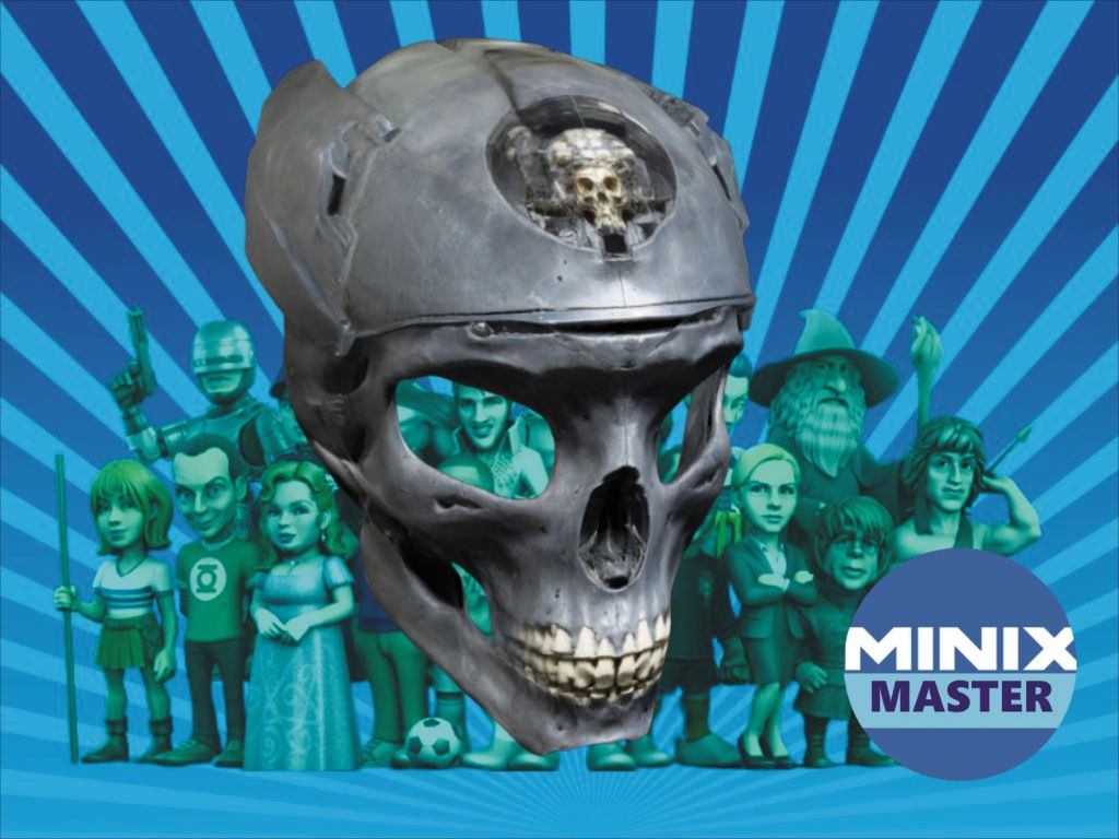 spaceman skull carnival mask