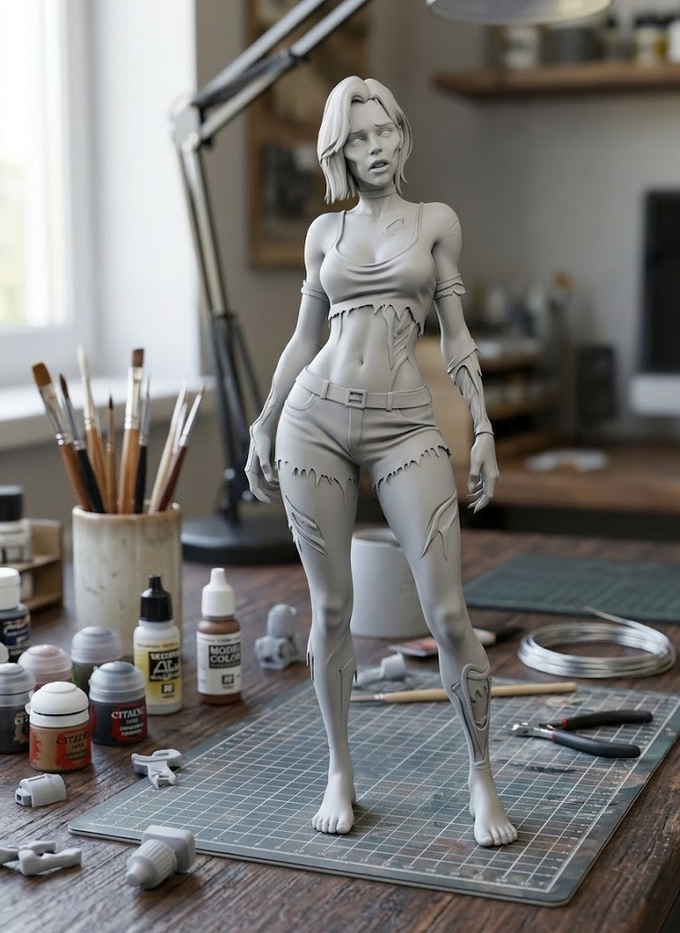 sexy zombie woman