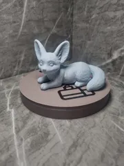 Chilling Fennec Fox Lying Down