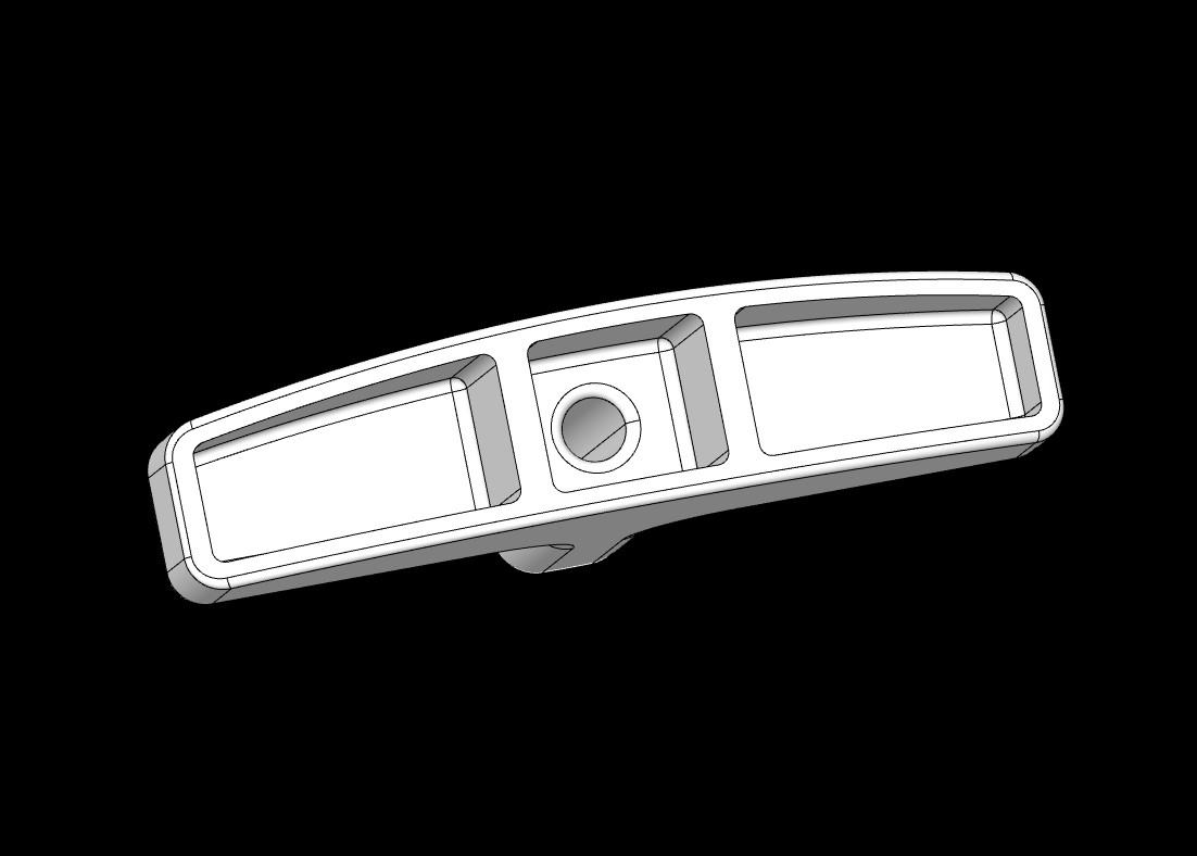 Miniatura 4 do modelo 3D Lawnmower pull start handle