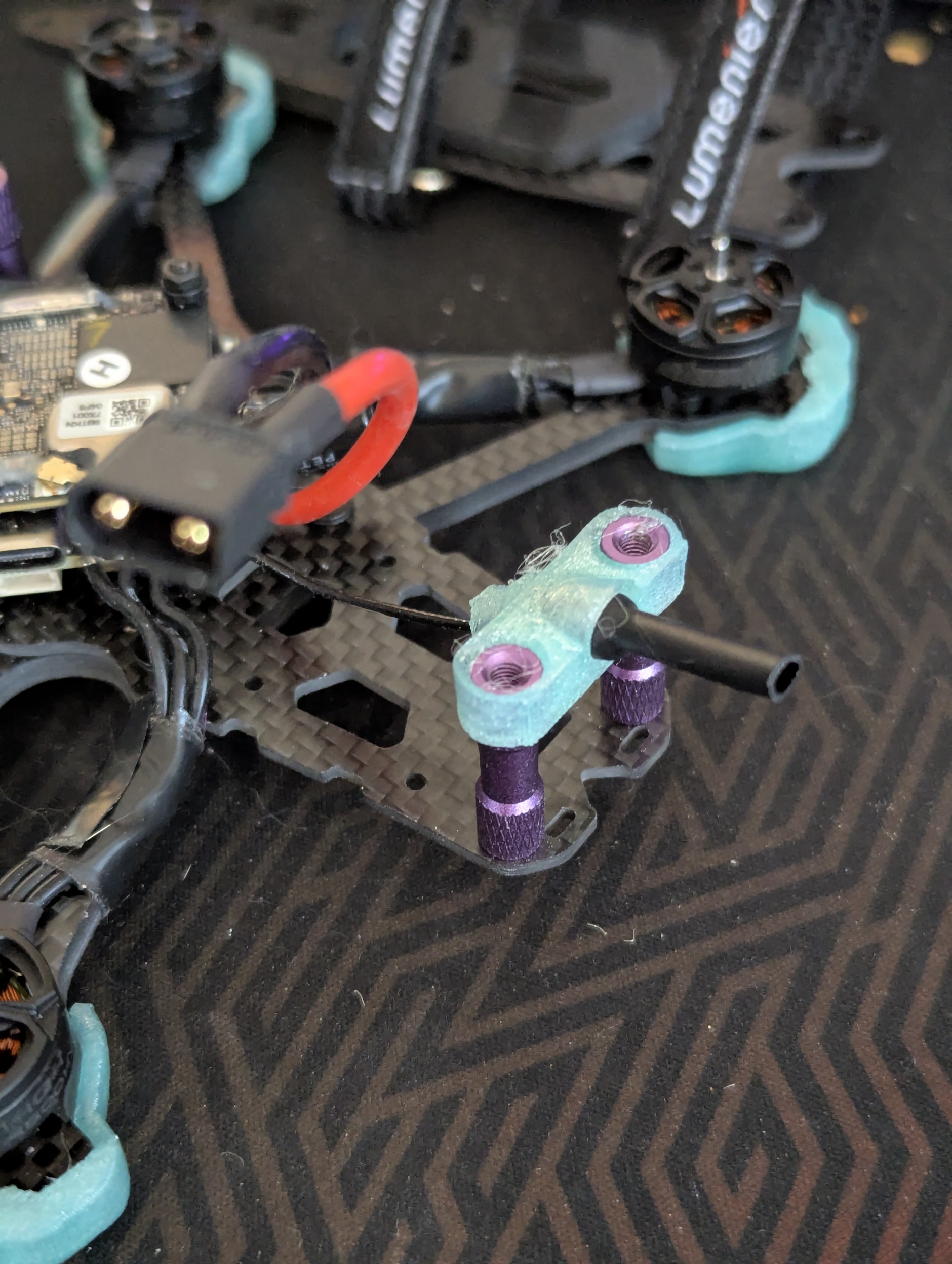 DJI O4 Lite antenna mount for QAV S2 JB 3" build