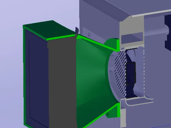 Adaptateur filtre ALVEO3D P4D pour ELEGOO Centaury Carbon