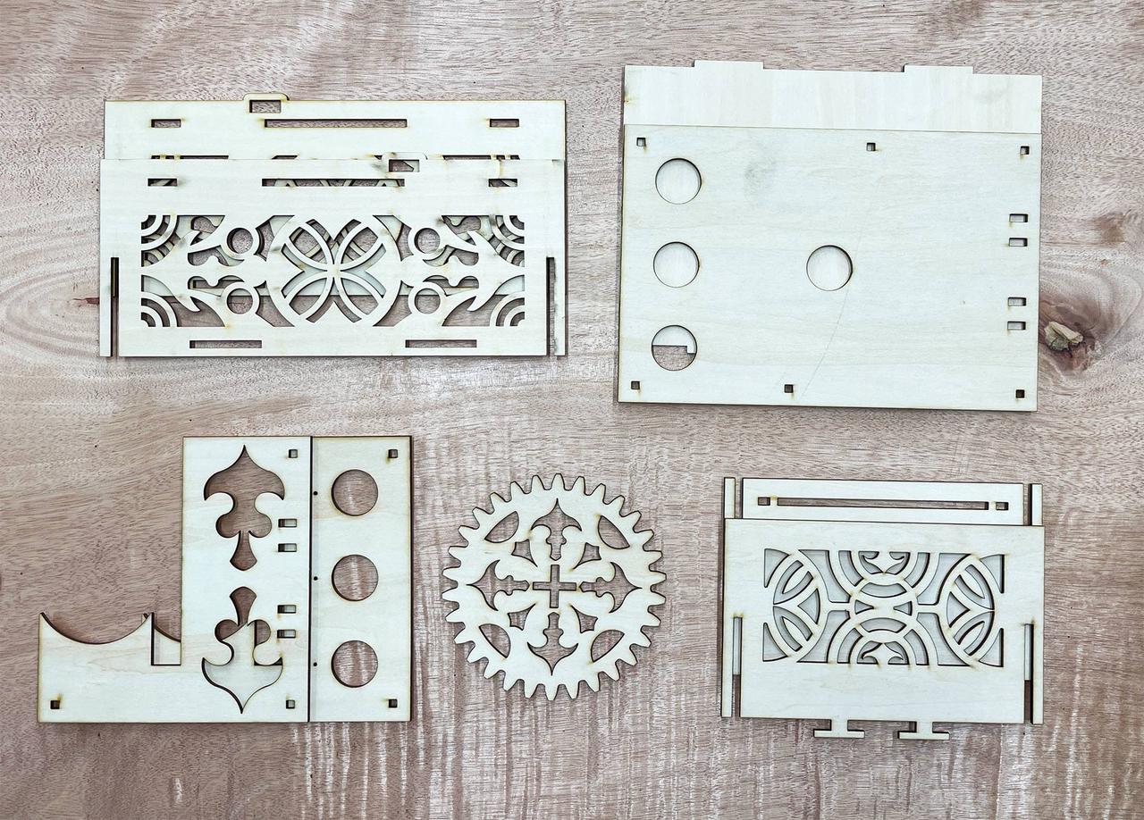 Miniatura 3 do modelo 3D Laser Cut Storage Box