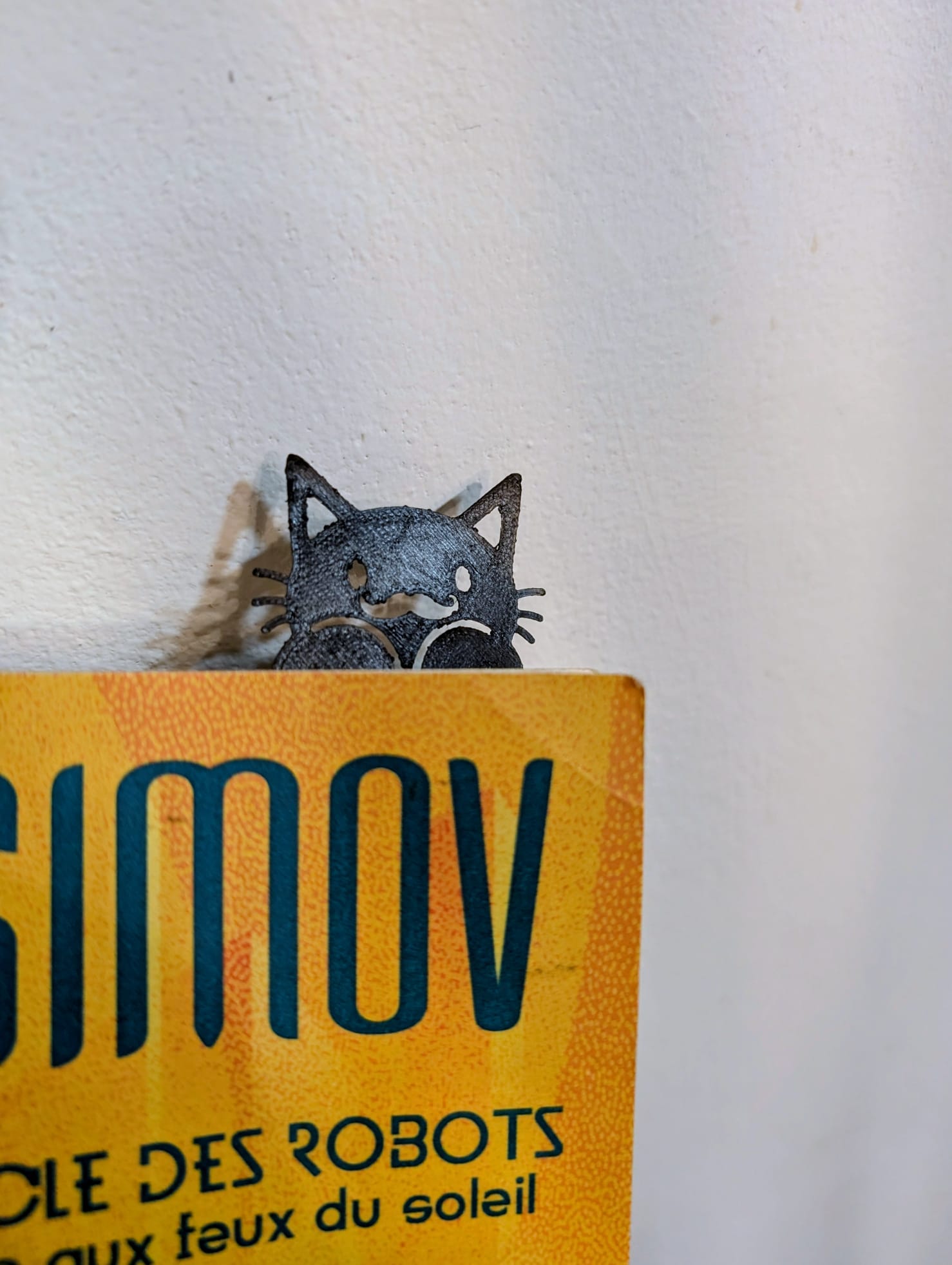 Cat Bookmark with moustache