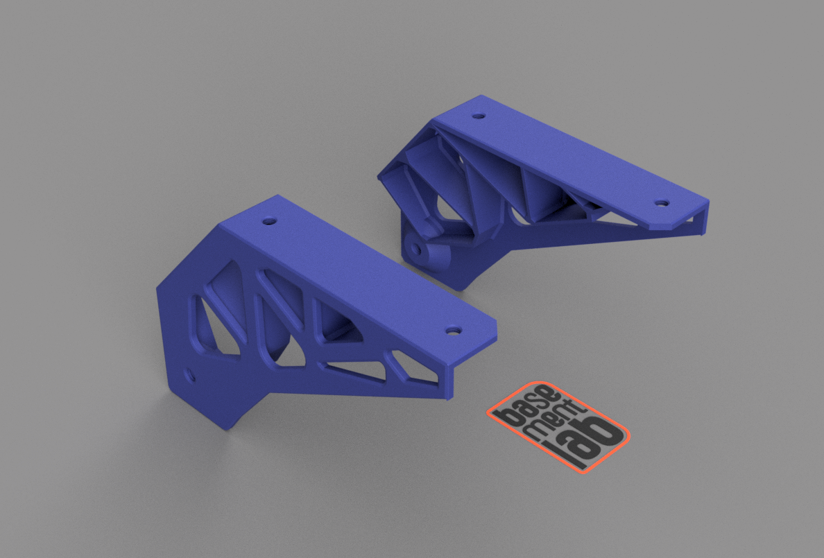 Bracket - Pivoting Bracket - Staffa angolare pivottante con fori filettati