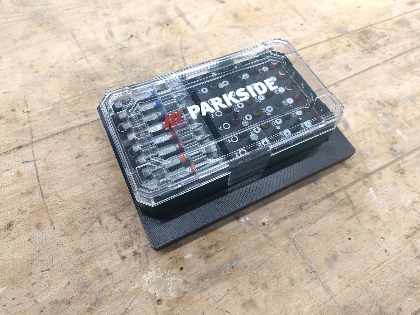 Parkside 37 piece bit set shallow gridfinity 3x4 bin