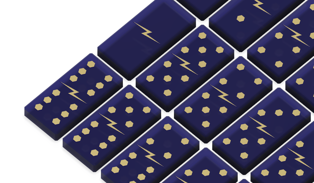Luxury Dominoes with Precision Gold Inlays
