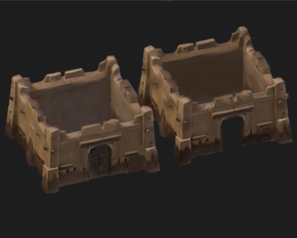 Western Desert Mission Fortress Nosupport TTRPG Terrain FDMprinting