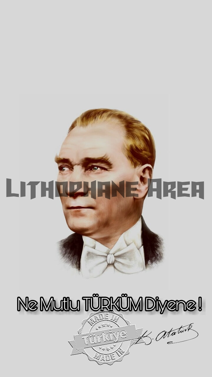 Mustafa Kemal Atatürk Lithophane