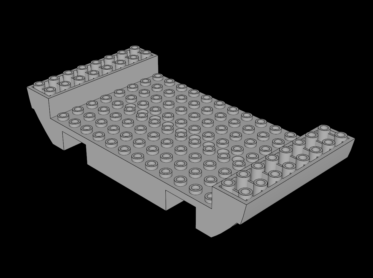 Lego Compatible (2560.dat) Boat Base  8 x 16