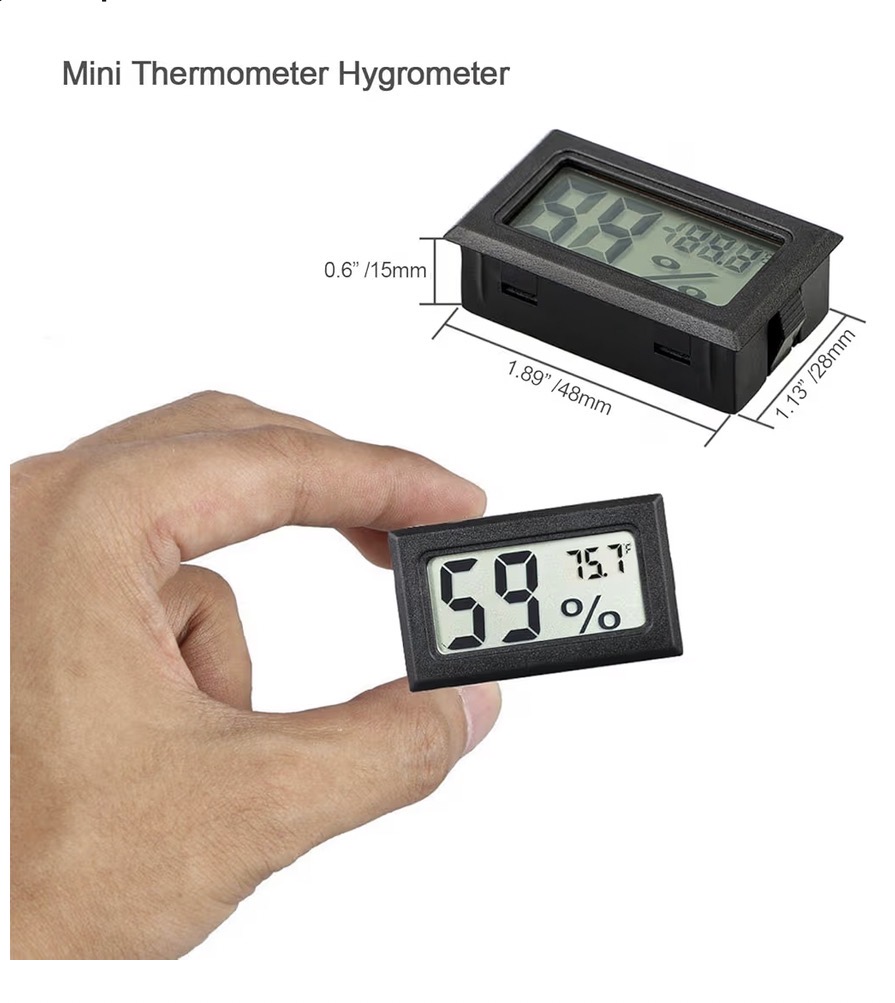 Hygrometer holder for AnyCubic Kobra S1 - Snap to rail