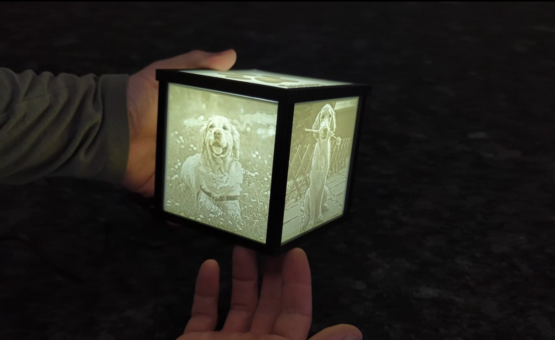 3D-printed Lithophane Picture/Memory Box — miniatura 2