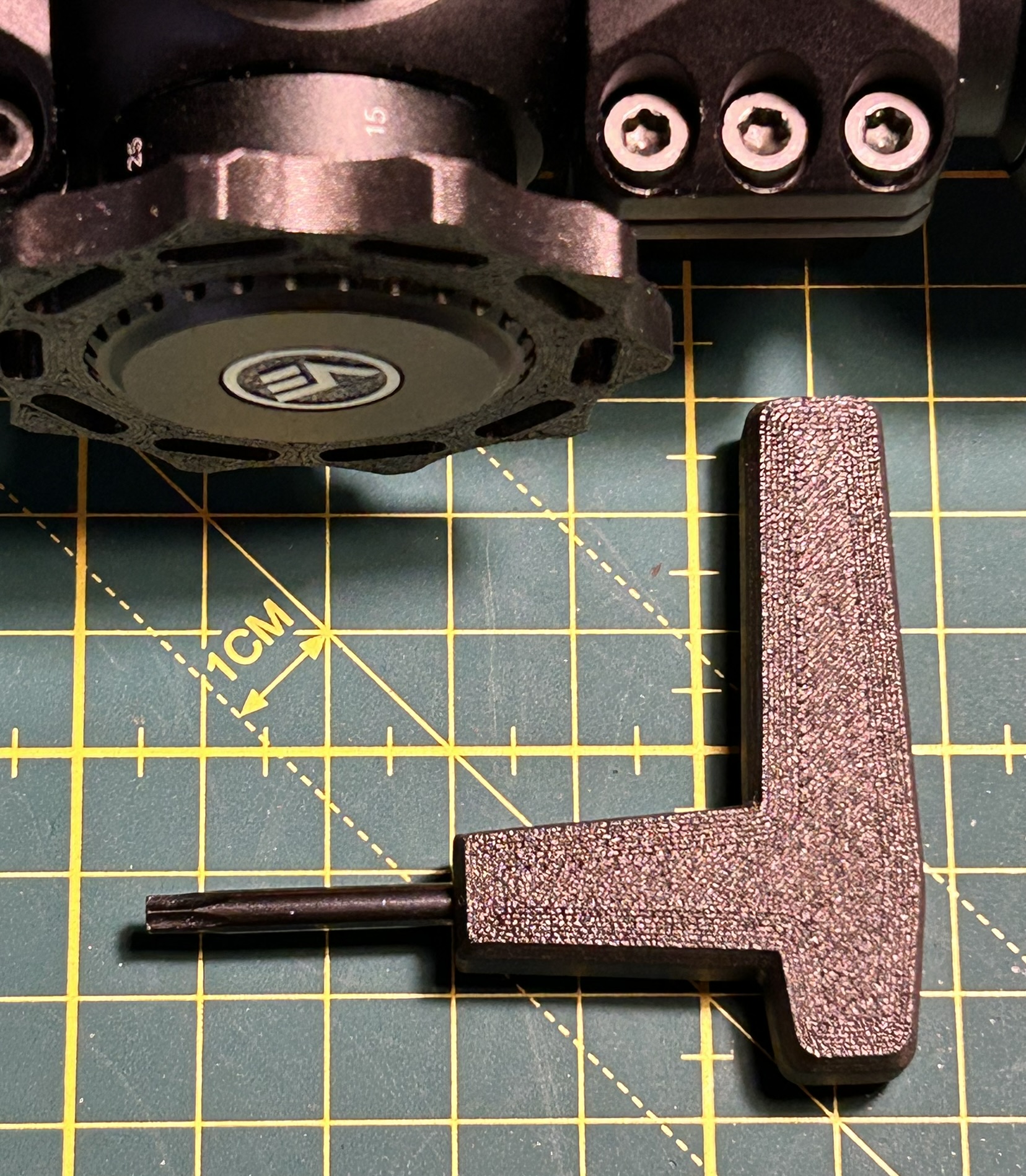 Torx key handle for VectorOptics Veyron 3-12X44FFP Rifle Scope (Overprinted)