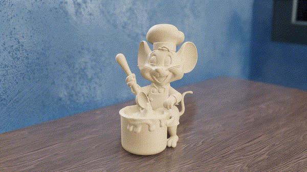Miniatura 4 do modelo 3D Chef Jerry the Mouse