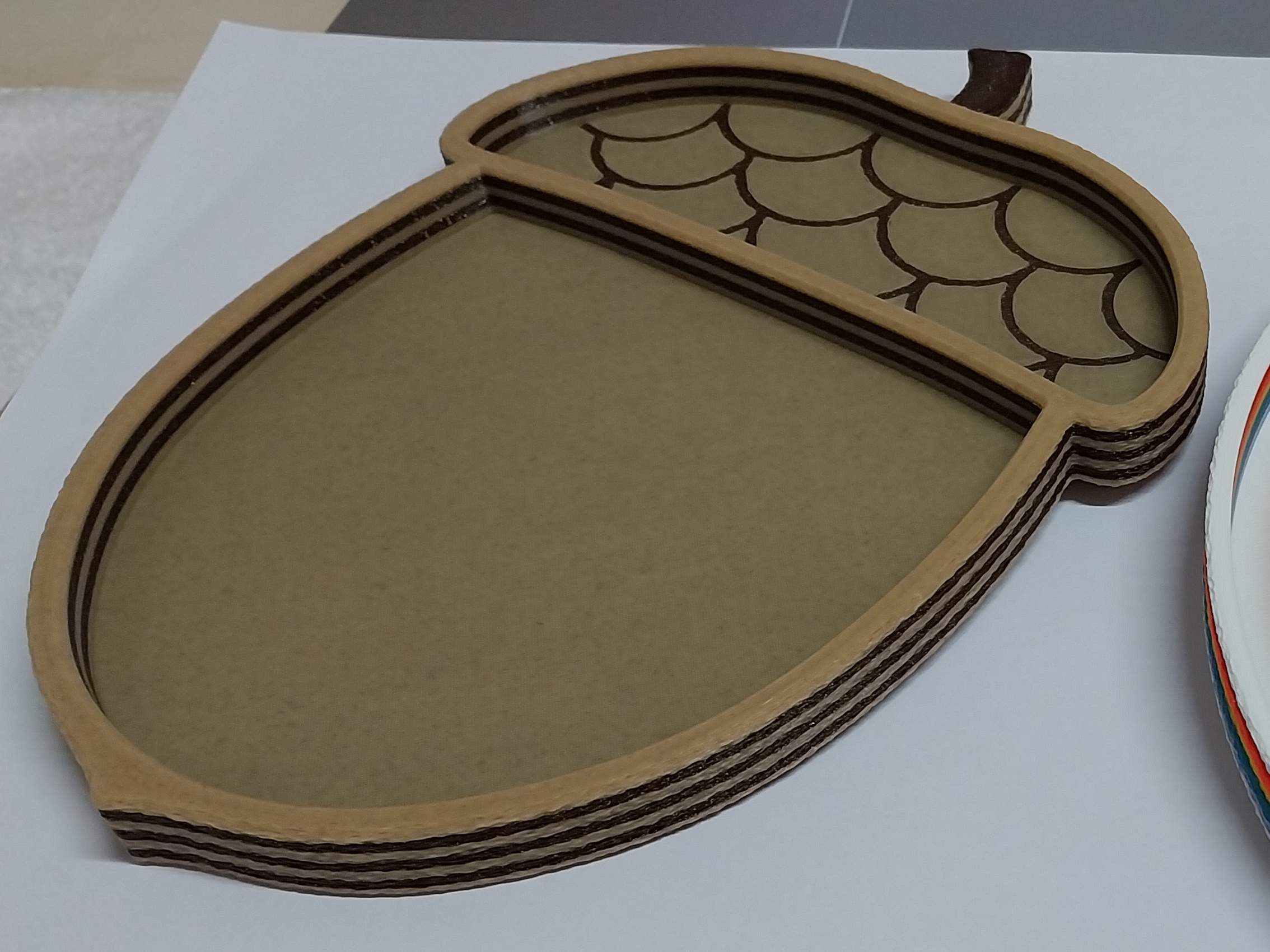 Acorn sensory tray