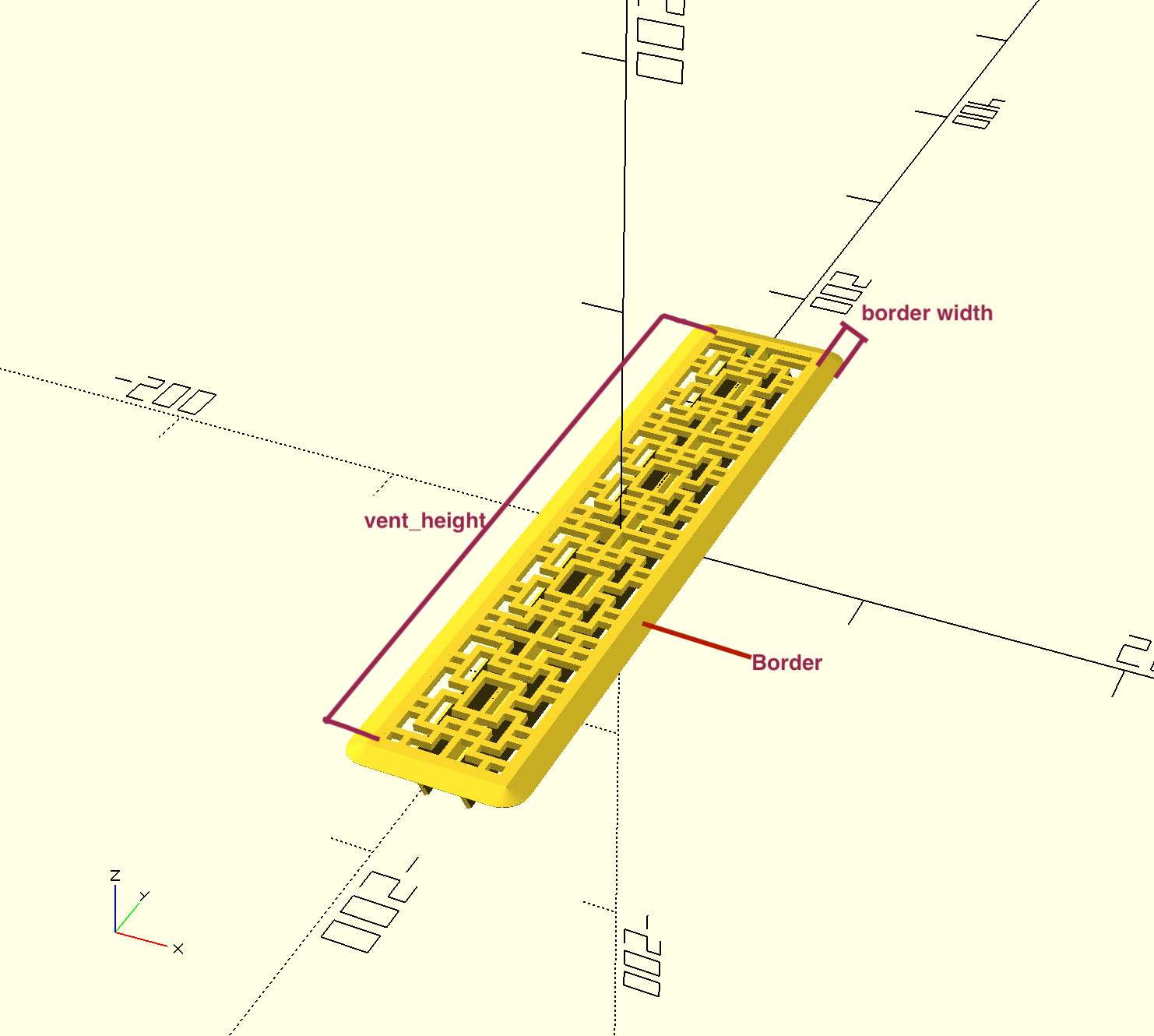 Air Vent Register From SVG