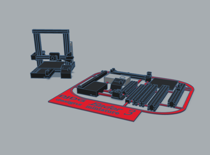 Creality Ender 3 miniature kit card
