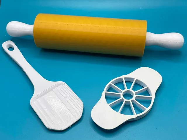 Kids Play Kitchen - Apple Slicer, Rolling Pin, Spatula