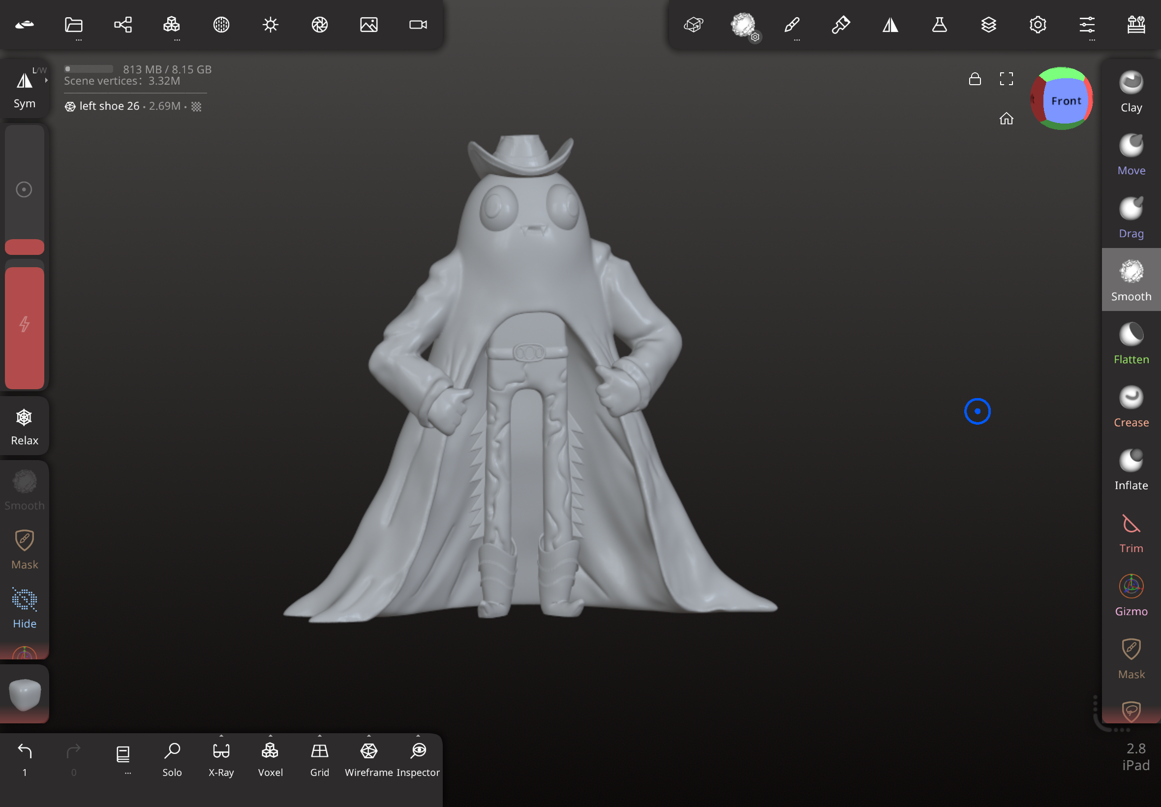 Fortnite Inspired Ghost Cowboy with Legs