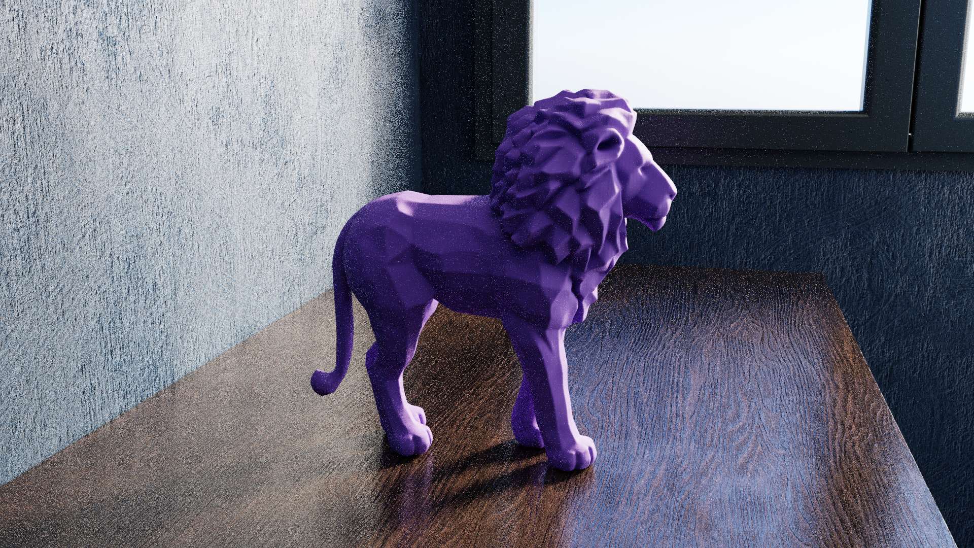 Low Poly Lion — thumbnail 4