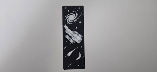 Cosmic Telescope Spiral Galaxy Bookmark