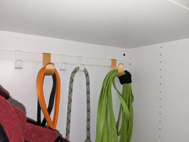 Bigger coat hooks for IKEA Platsa / Hjälpa wardrobe