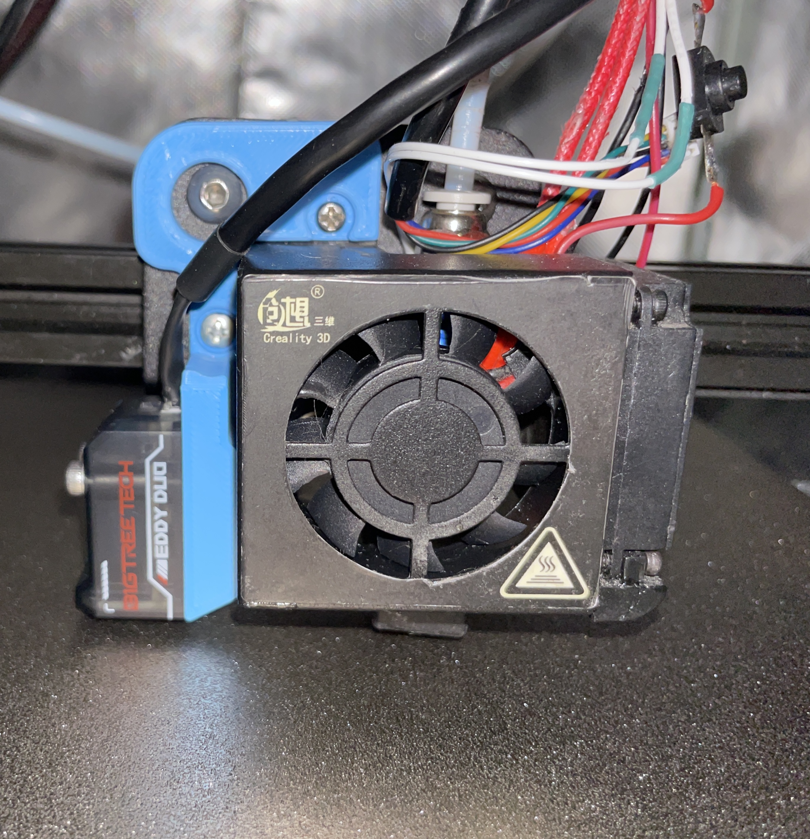 BTT Eddy adapter for Ender 3 and CR-10 with volcano nozzle