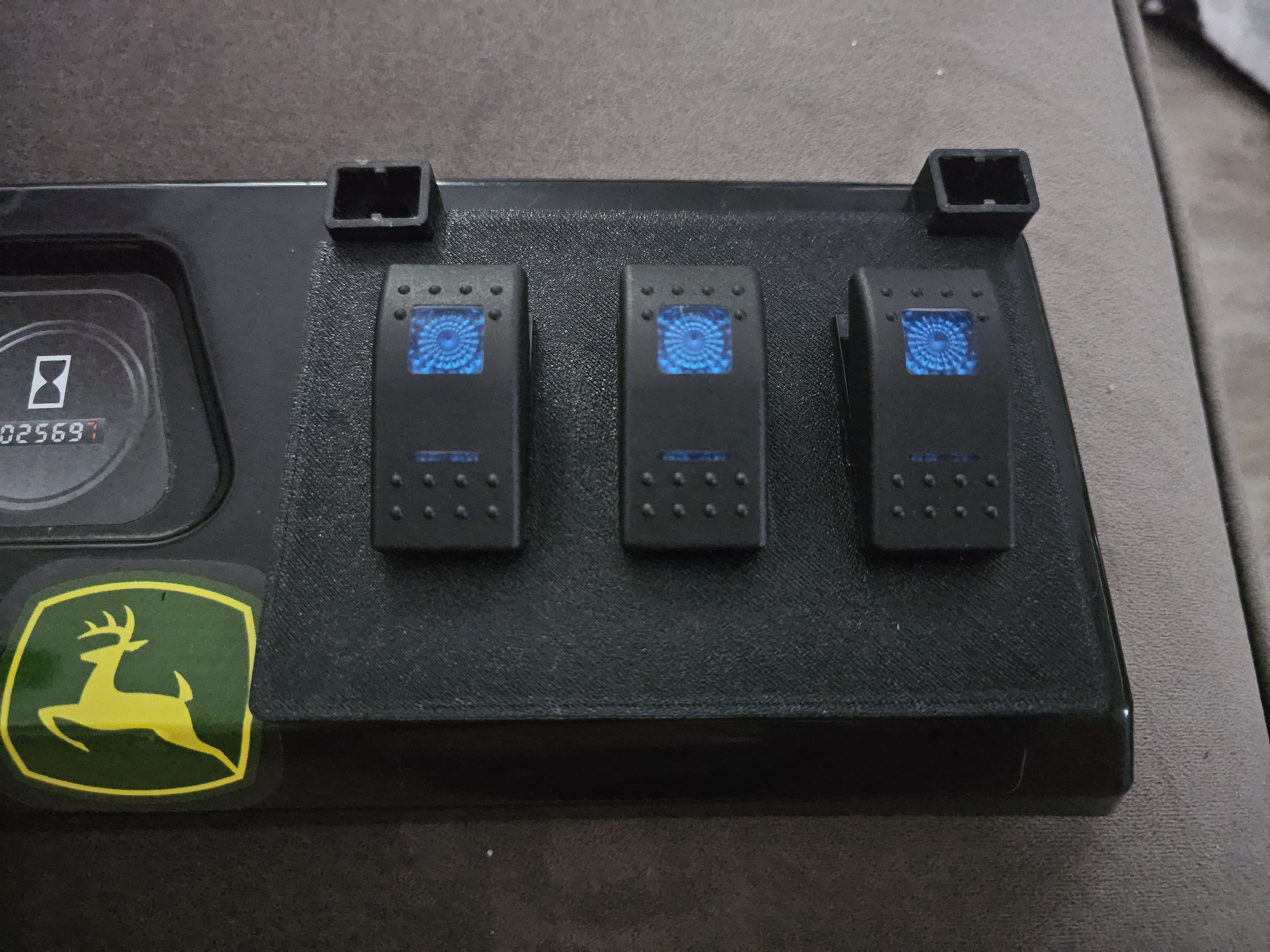 Custom three panel switch for John Deere Gator