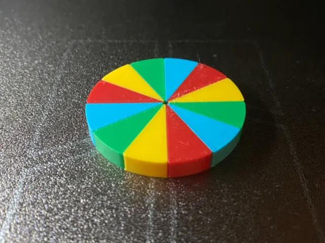 4 color test print