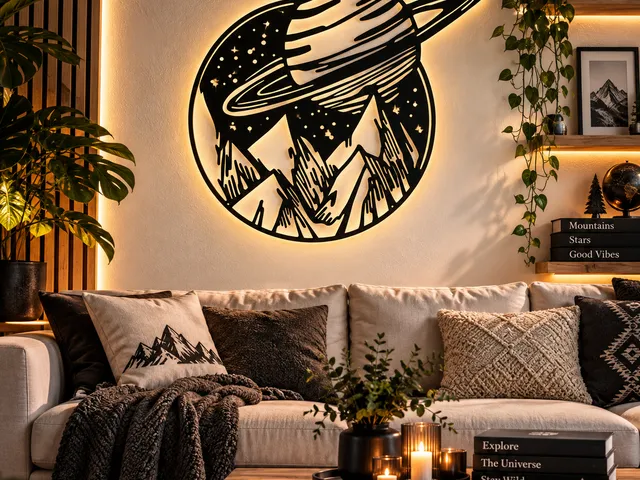 Wallart - Nature Space Saturn