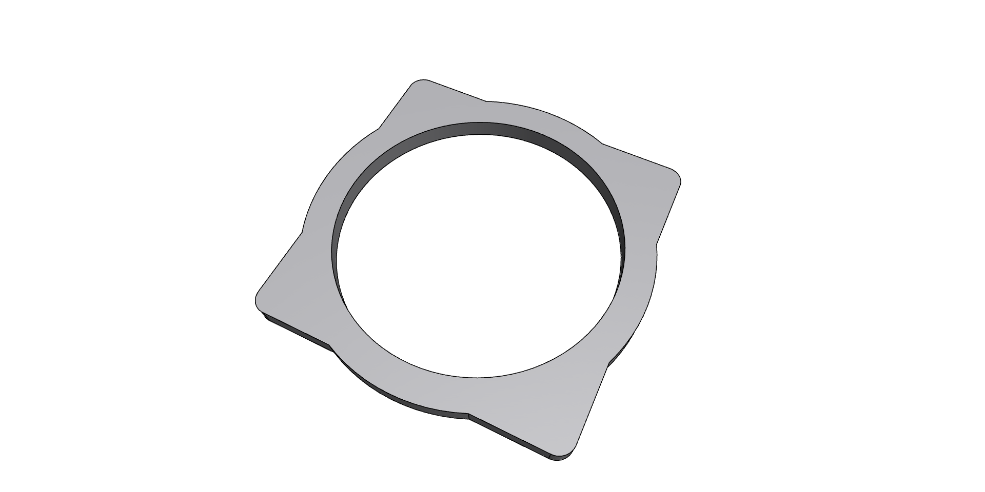Lexus RCF 8" Factory to 8" Aftermarket speaker adapter plate