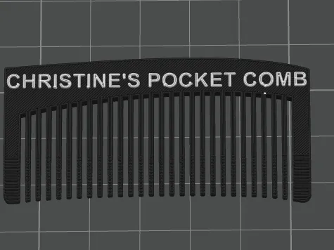 61mm pocket comb with 1mm teeth