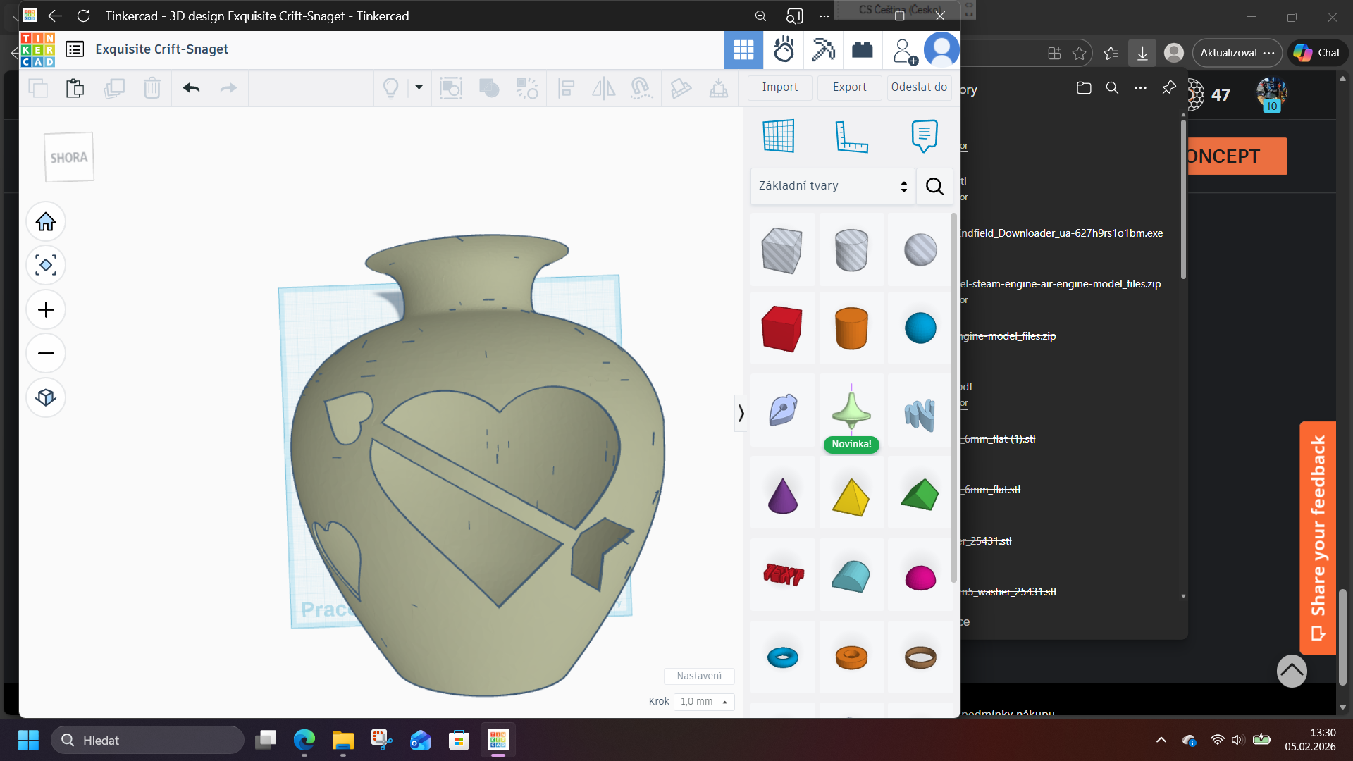 vase printeable