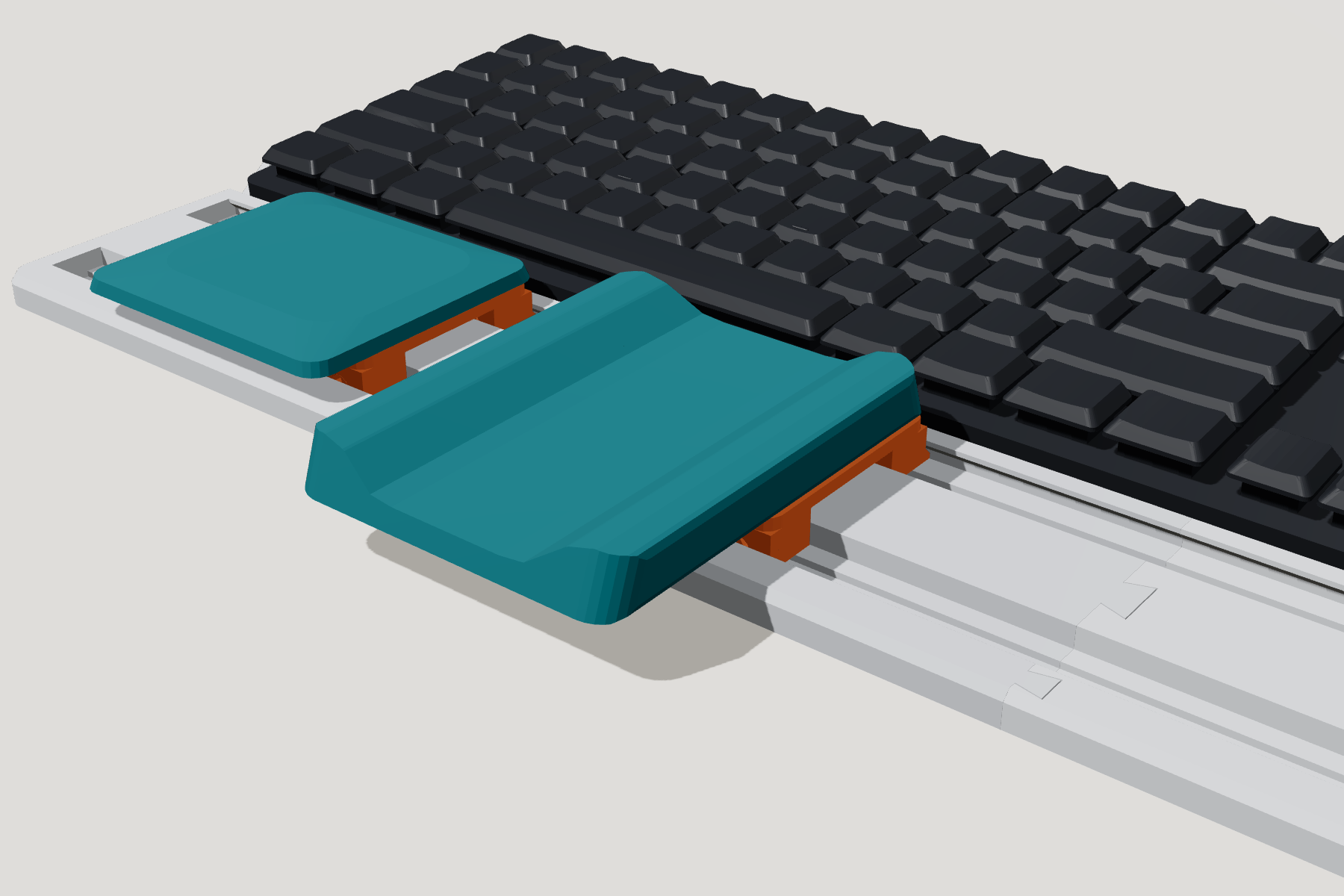Key Hand Railing Logitech MX Glide Rail — STL Grátis | 3DFinder