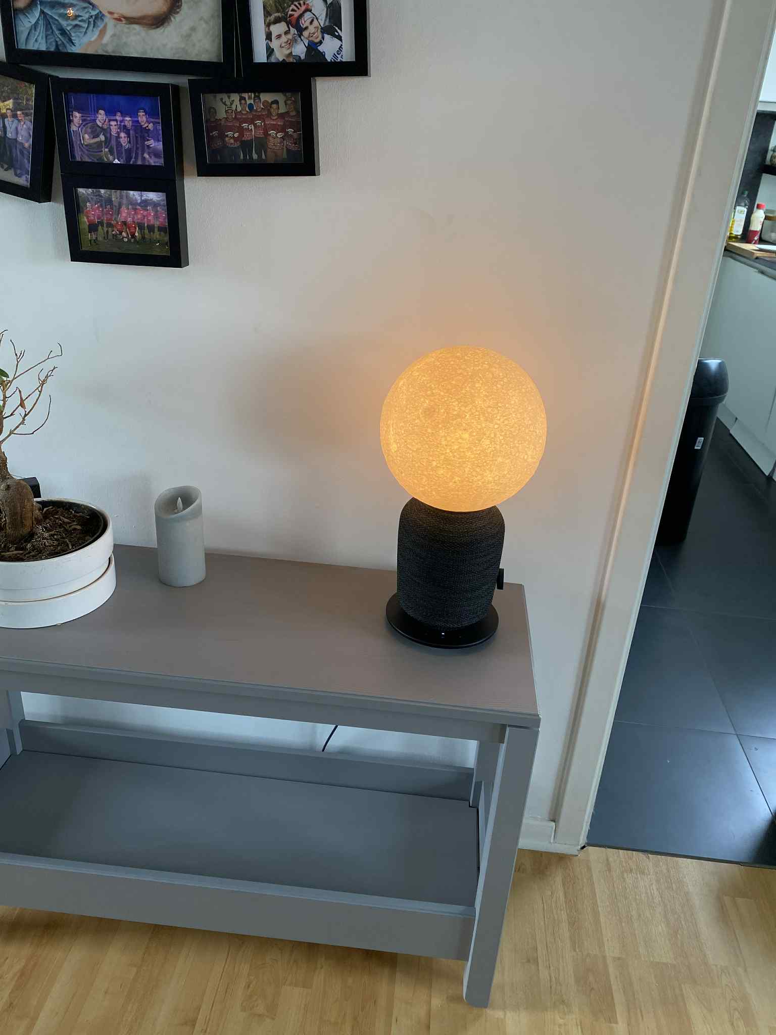 Ikea SYMFONISK Gen 1 shade adapter for moon lamp (115%)